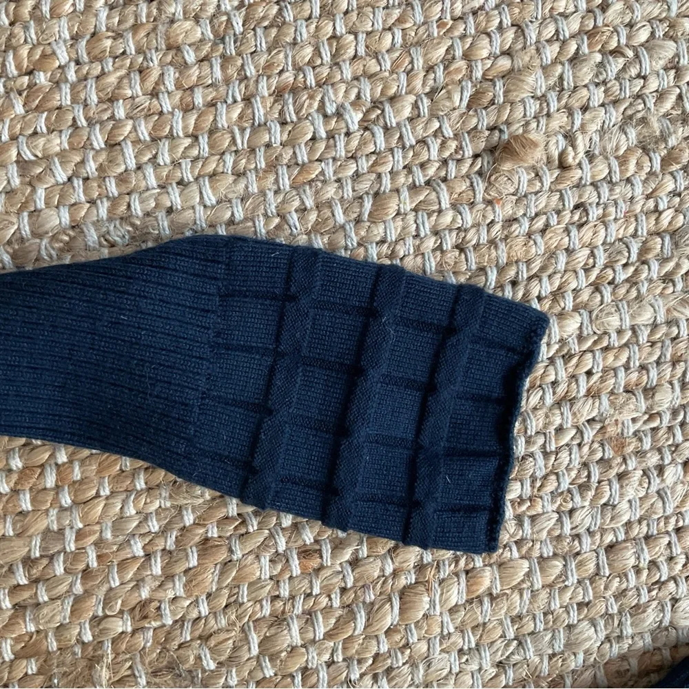 Tory Burch navy blue wool SZ S. Long cardigan - Picture 4 of 7